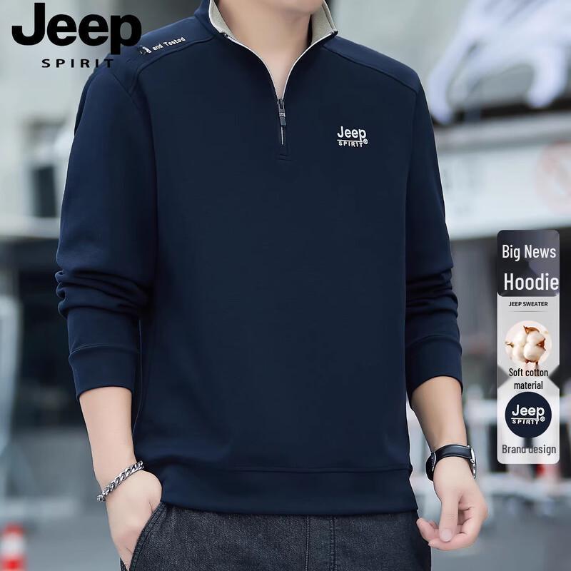 JEEP SPIRIT Men's Casual Long-Sleeve Sweatshirt