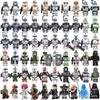 MOC Star Wars Série Stavebnice Mini Kostky DIY Akční Figurky se Zbraněmi Vzdělávací Hračky Sada 60 Stylů