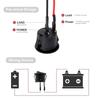 With Pre-Wired Cable Rocker Boat Switch Black Self-locking Snap-in Toggle Switch  Car Auto Boat