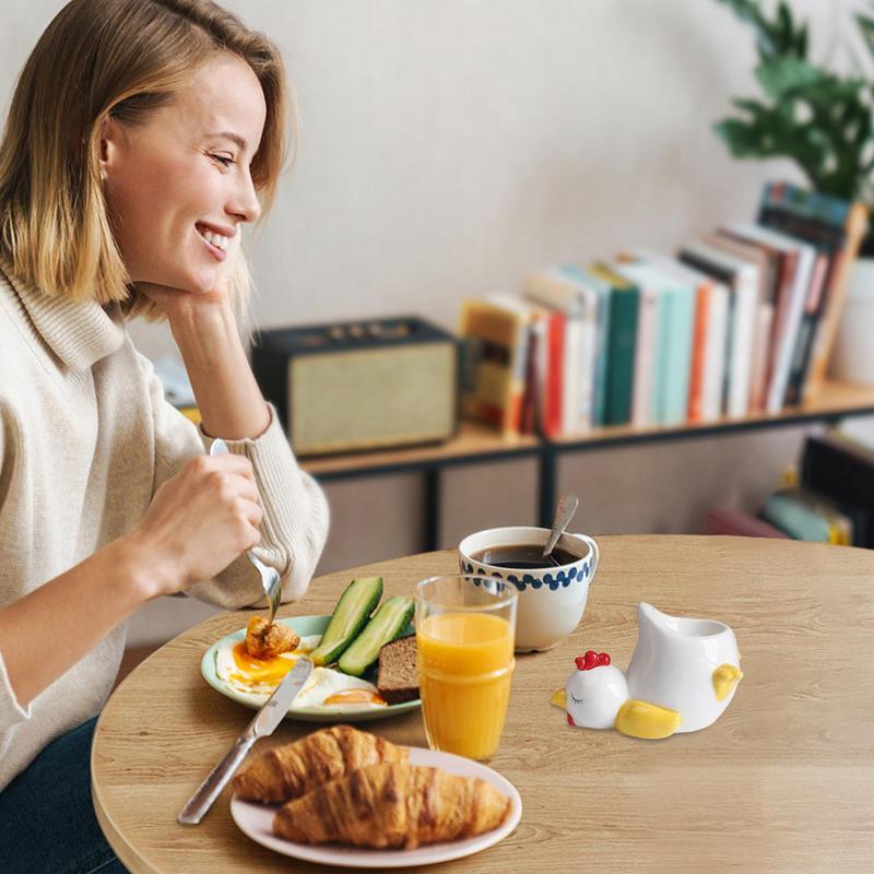 Ceramic Egg Cup Holders Funny Animal Creative Serving Cups Ins Style Egg Holder Cup Breakfast Banquet Eggs Base Duck Egg Holder