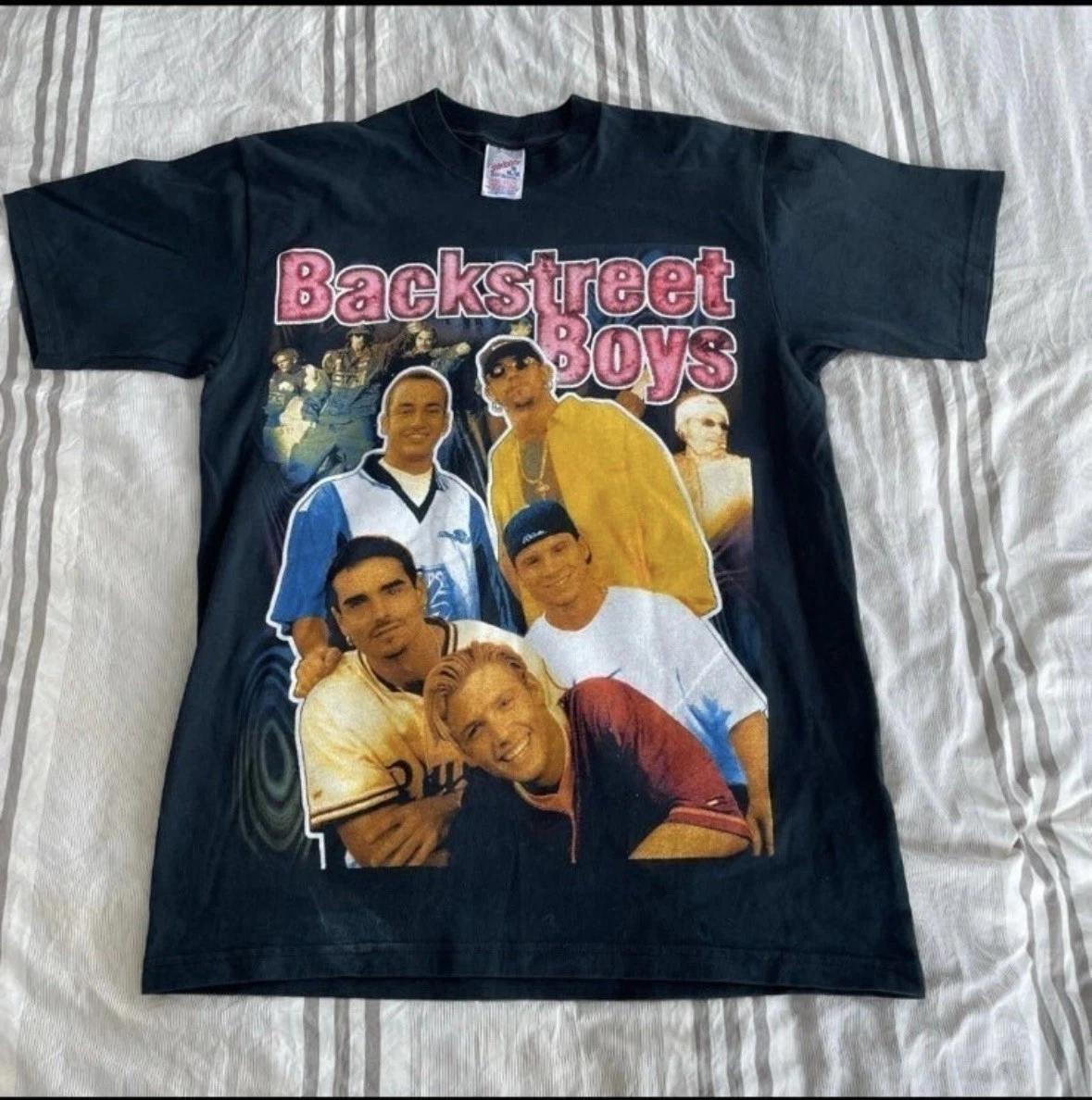 Vintage 90s Backstreet Boys Band T Shirt RARE Double Graphic Men’s M Y2K Pop 3XL