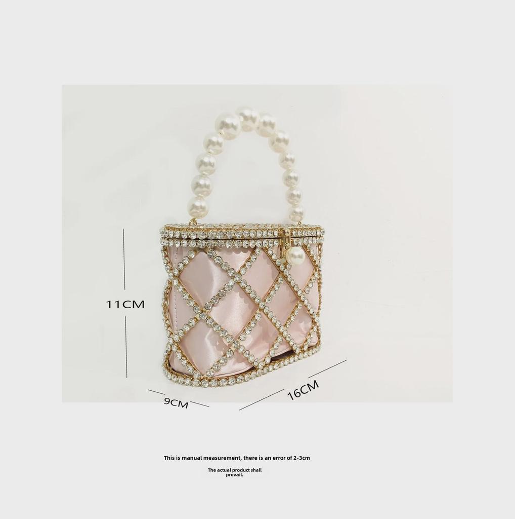 Neuer Trend: Damen Sommer Diamantkorb Tasche - Europäischer & Amerikanischer Stil, Großes Fassungsvermögen, Handheld & Diagonal