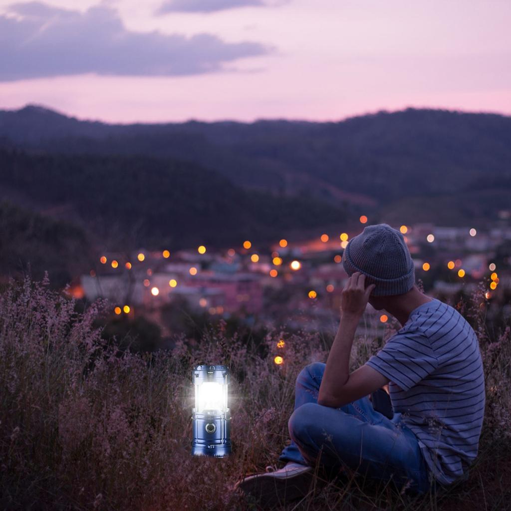 Solar Horse Rechargeable Camping Stall Household Indoor Emergency Super Bright Tent Night Stall Hanging Lamp