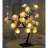 Romantic LED Rose Flower Night Light - USB & Battery Powered Colorful Decorative Tree Branch Desk Lamp.