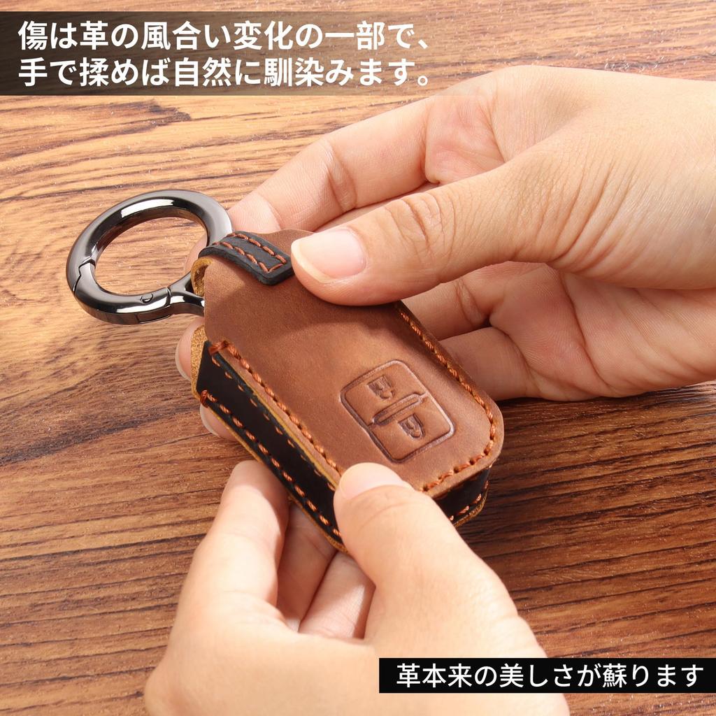 [PIMOHI] Compatible Suzuki Key Case Genuine Leather Fronx Jimny Nomad