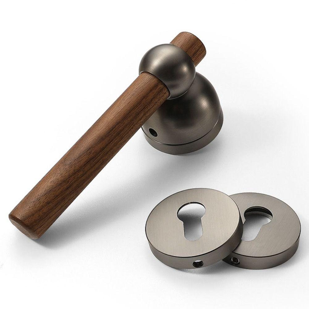 Magnetic Door Lock Wood Grain Safety Locks Simple Design Magnetic Lock  Bedroom Use