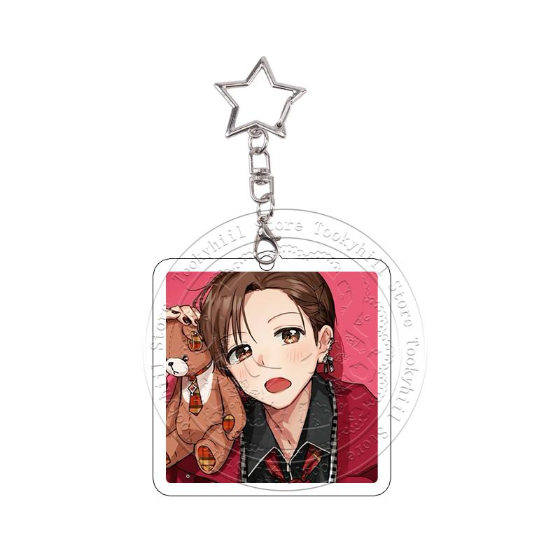 10Pcs Senpai Is An Otokonoko Anime Acrylic Keychains Decoration Keyring Cute Character Keyrings Pendant Decor Gift for Fans