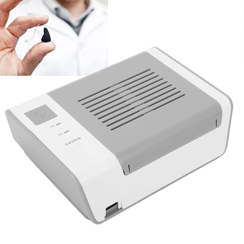 Electronic Hearing Aid Dryer 2/8 Hour Timer Drying Case Box Proof 45 ° Constant Temperature Sound Amplifier Accessory Usb