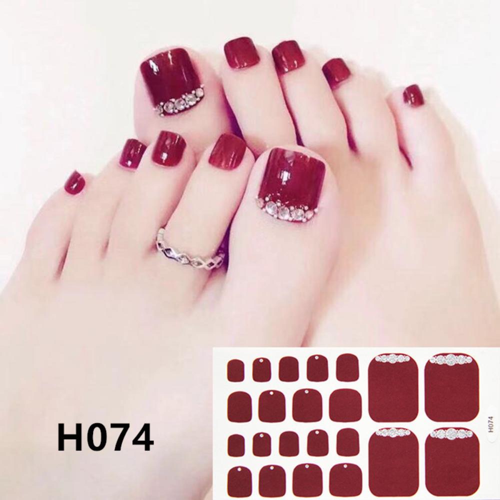 Fake Nails Toenail Sticker 3D Imitation Diamond Manicure Patch Waterproof and Long-lasting Whitening Toenail Sticker Wholesale