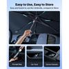 Upgrade Nmoiss Windshield Sun Shade Umbrella - [Vinyl Coating Heat Shield] Protect Car from Sun Rays & Heat Damage Keep Cool and Protect Interior,