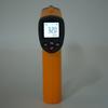 Infrared thermometer - handheld temperature measuring device for industrial use with   emissivity for industrial temperature tests
