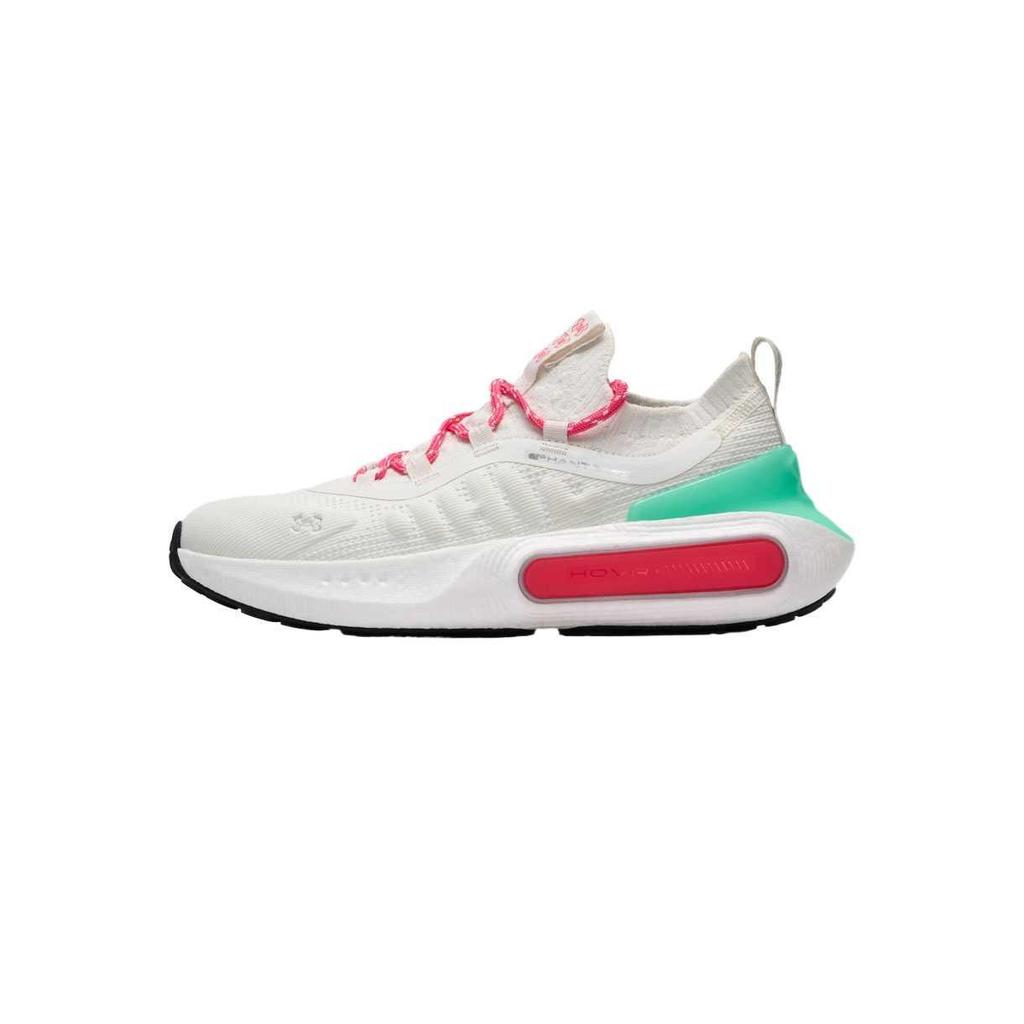 Under Armour HOVR Phantom 4 White Quartz Green Pink Women Sneakers Comet-Green Super-Pink 3027594-114