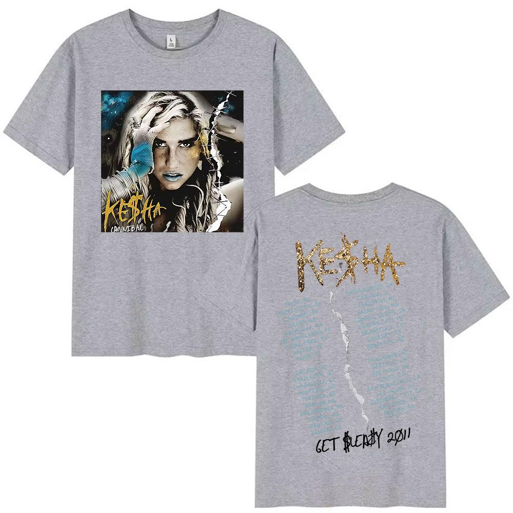 Chanteur Kesha Album 2025 Graphic Tshirt Mens Womens Hiphop Retro Manchu Prostitute Tshirt Harajuku Surdimension Tshirt