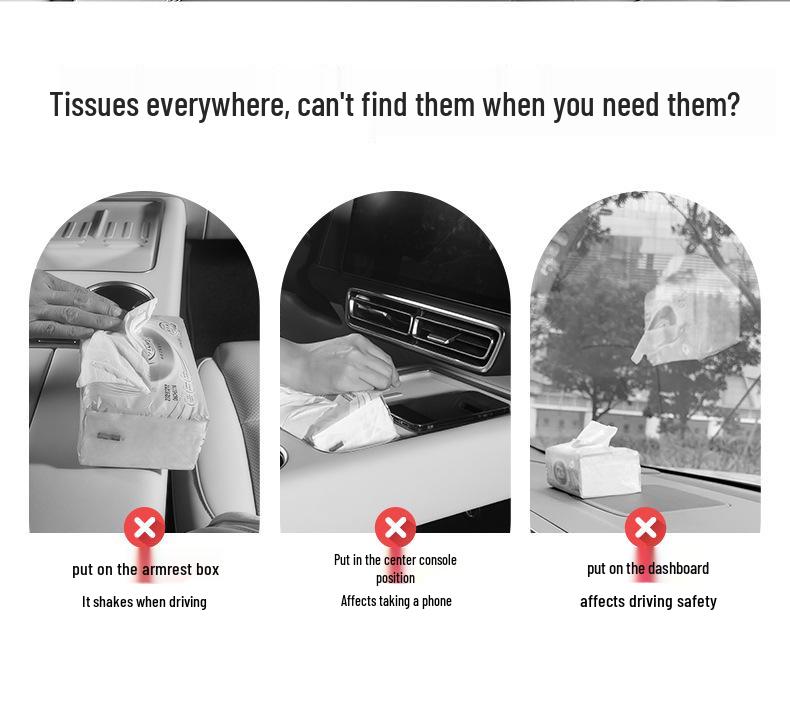 Xpeng Original Car Tissue Holder: Hanging Tissue Bag and Box