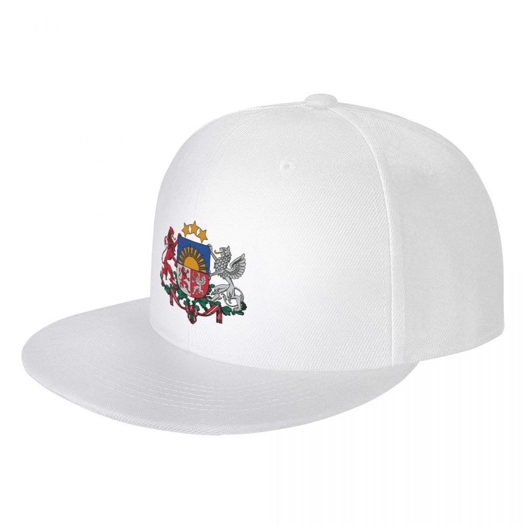 Gorra de béisbol de Hip Hop con escudo de armas de Letonia para mujer, gorro personalizado con Cierre trasero para papá adulto, primavera