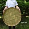 Bamboo Woven Drying Basket Farmhouse Green Round Sieve Tray