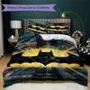 Dark Knight Gotham Bedding 1 Duvet Cover 2 Pillowcase Without Core Without Core Soft And Comfortable Duvet Cover And Pillowcase