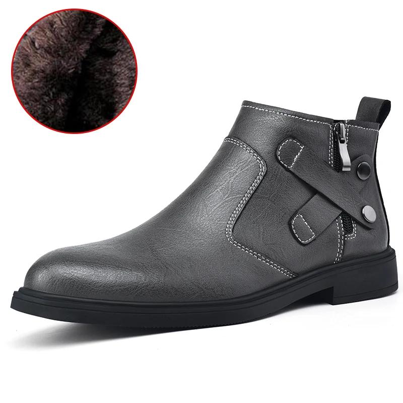 Модные мужские туфли из натуральной кожи — фото 11