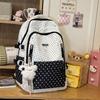Schoolbag College Style School Bag Women's New Junior High School High Value High School Student Large Capacity Star Backpack College Student Backpack
