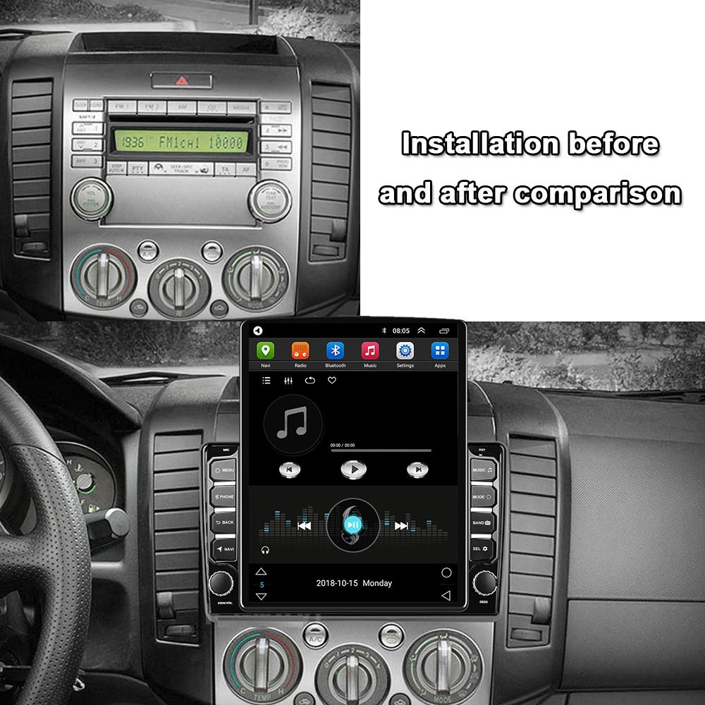 9,7'' Android Autoradio für Ford Everest Ranger & Mazda BT50 2007-2011 2 DIN Tesla Vertikalbildschirm Carplay Auto Radio Multimedia Player 2+32GB