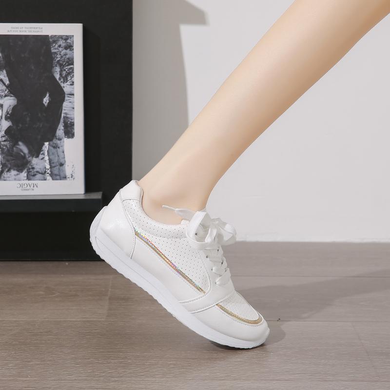 Women's Mesh Sneakers Patchwork Lace Up Flat Shoes for Women Lightweight Female Shoes Classic Versatile