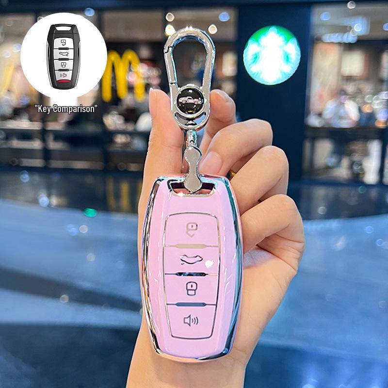 Key Cover for 2024 Haval Big Dog: Fits 23mm Chitu H6, 22mm New H9 Buckle, 19mm Old M6 Case - Simple Design