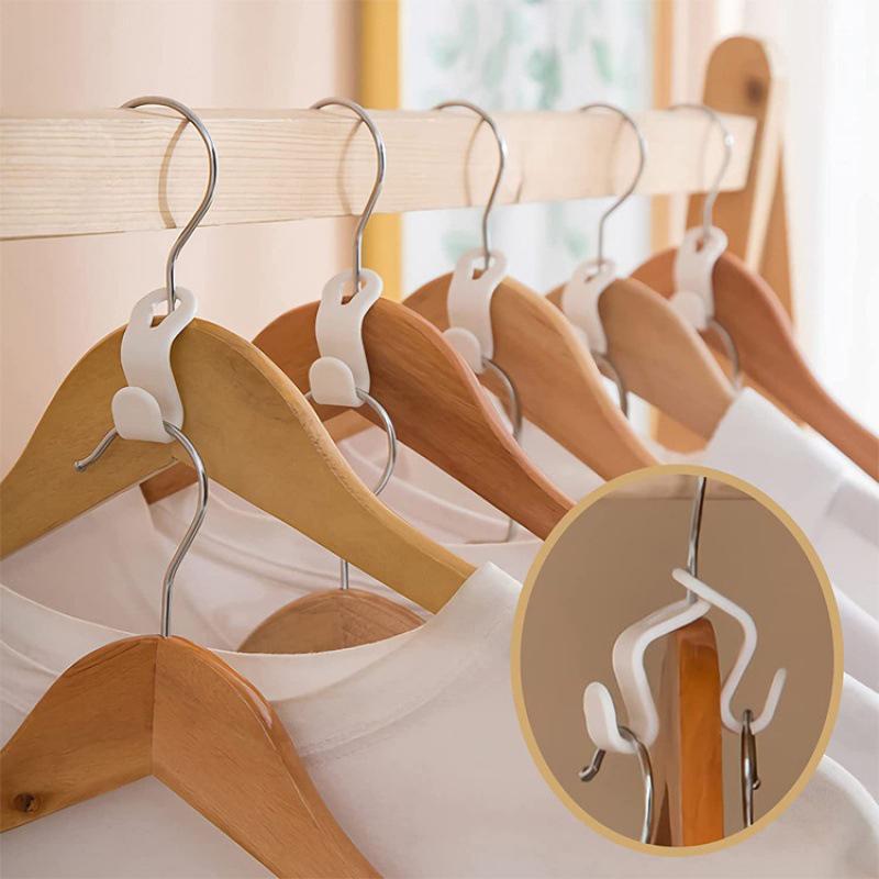 Wardrobe Hanger Hooks Organizer Connect Multifunction Cascading Plastic Bedroom Wardrobe Storage Space Saving Coat Hook