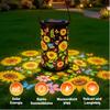 Colorful Sunflower Solar Lanterns Outdoor Waterproof Projection Hanging Solar Powered Garden Light Porch Lawn Pathway Decor