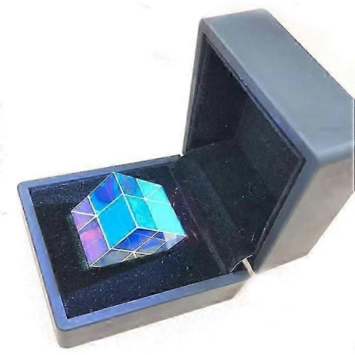 Prismen & Kaleidoskope 6-Sided Color Cube Light Prism Set with Light Box for Science Education 30mm