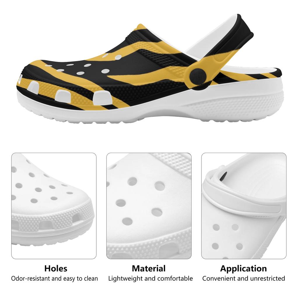 Cartoon Printed EVA Summer Clogs Adult Unisex Flexible Lightweight Slip On Casual Shoes Soft Sole Sandals Summer Daily Wear
