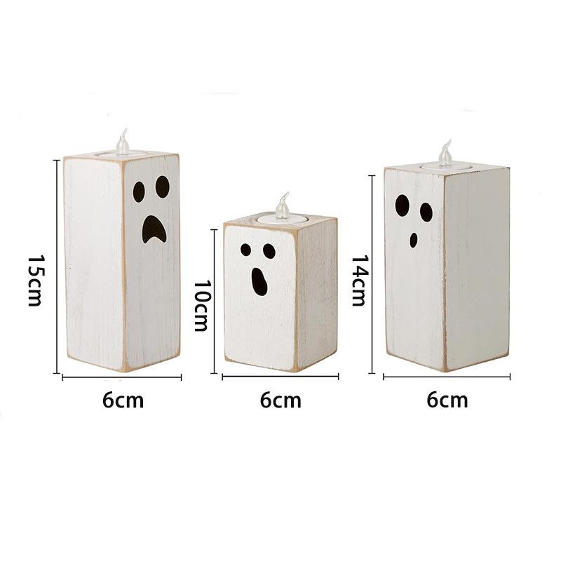 

Wooden candle holder base Holy Festival party party decoration fragrance candle holder table aromatherapy tea lamp craft ornament