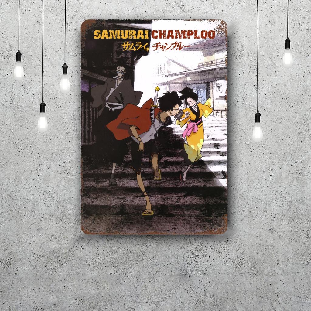 samurai champloo Decor Vintage Metal Signs Tin Signs Captain Poster Decor for Bar Pub Club Man Cave Wall Decoration