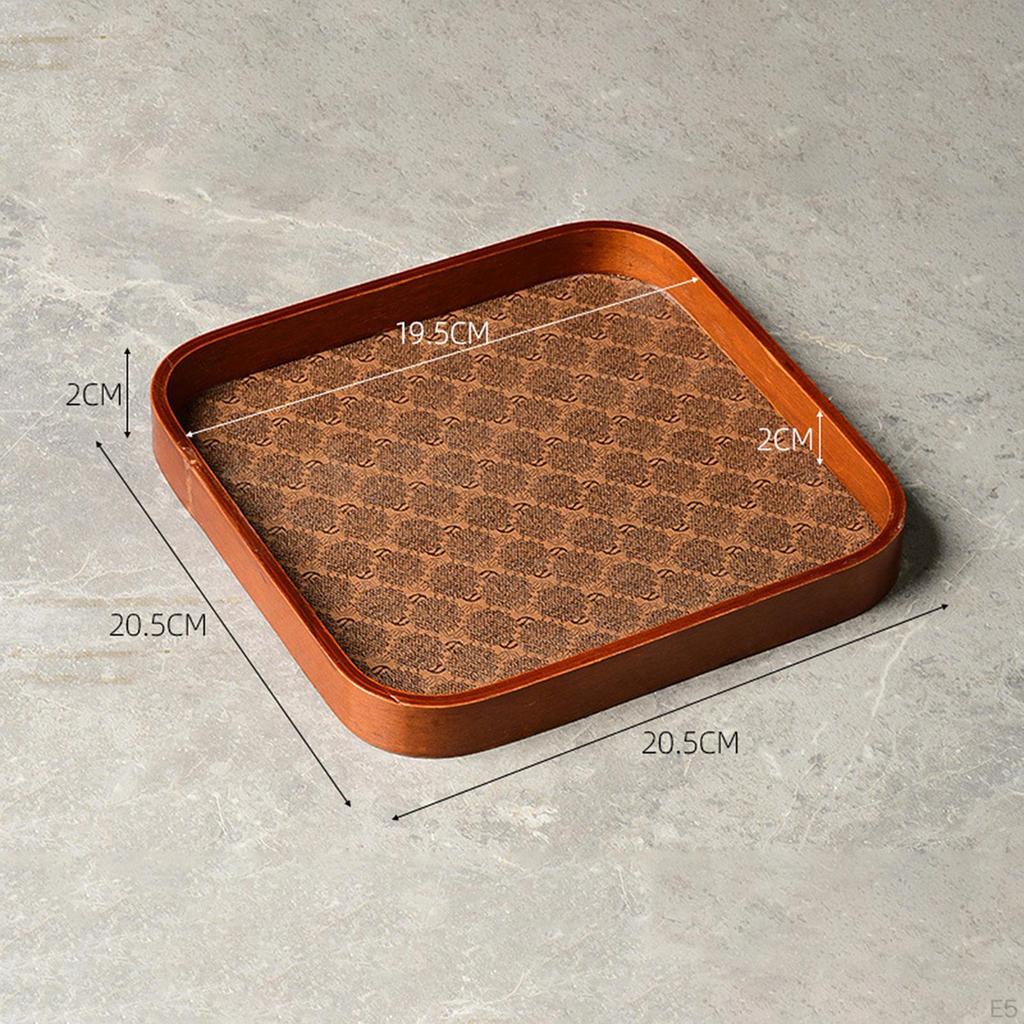 Elegant Wooden Jewelry Display Tray for Dresser Organization