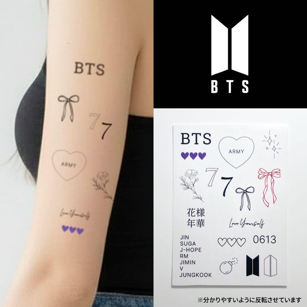 

[ВЖИВАНІ] Наліпки-тату BTS / Міні-тату / Товари для живих заходів KPOP
