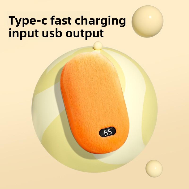New Rechargeable Flannel Hand Warmer, Portable And Explosion-Proof Mini Hand Warmer With A Grip Power bank Hand warmer
