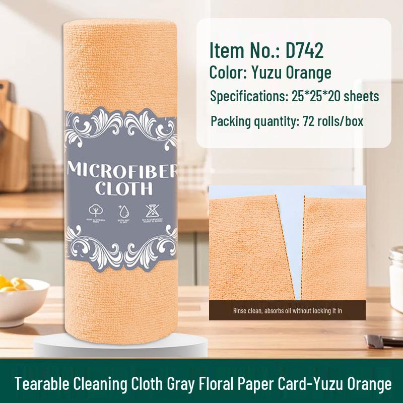 Thick Tearable Kitchen Towels - Absorbent & Easy-to-Clean Dishwashing Wipes
