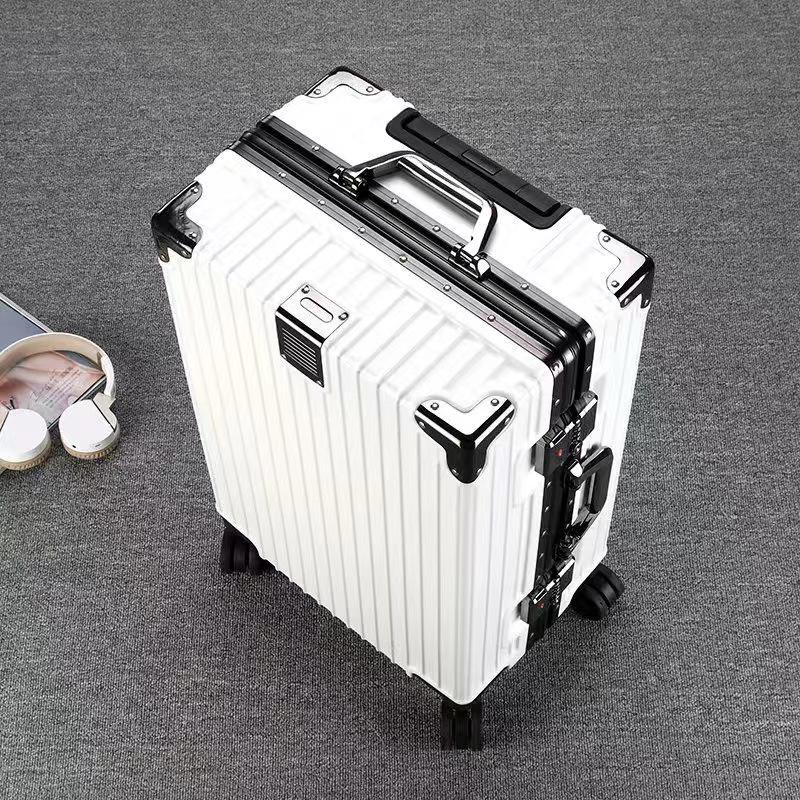 Алюминиевая рама, большая вместимость, деловой чемодан с универсальными колесами для мужчин и женщин 20 Inches