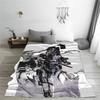 Metal Gear Solid  Game  Plush Blankets Girls Boys  Flannel Bedding Throws For Couch Chair Sofa Bed Soft Warm Quality Bedspread