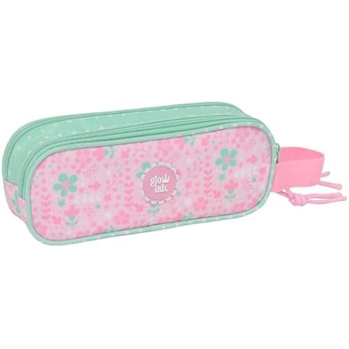 Trousse Double - SAFTA - Glowlab - Confortable - Polyvalente - Enfants Scolaires