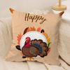 Thanksgiving Day COOL Cushion Cover Silky Short Plush Invisible Zipper Dustproof Sofa Pillow Case For Home Decor