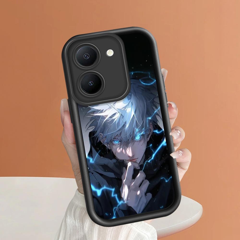 Soft Silicone Square Ladders Cartoon Pattern Full Cover Camera Protection Shockproof Case for iPhone Infinix Tecno Vivo