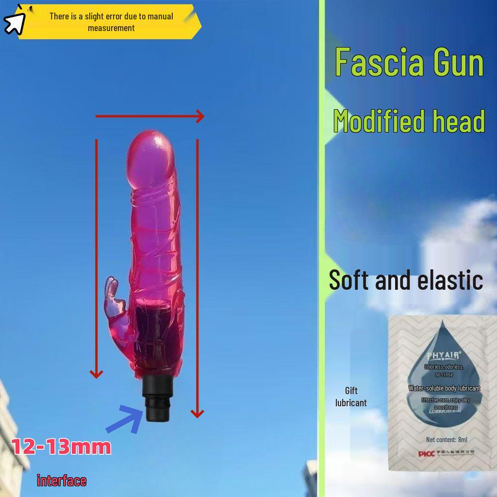 Testa Massaggiante per Pistola Fasciale Dildo - Prodotto per Adulti Femminili con Doppia Interfaccia