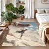 Anti‑Slip Crystal Velvet Floor Rug, Attack on Titan Design Carpet for Indoor Living Bedroom Home Decoration