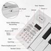 61-Tasten faltbares elektronisches Klavier Multifunktionale elektronische Klaviatur LED-Anzeige Wiederaufladbarer Akku für Anfänger