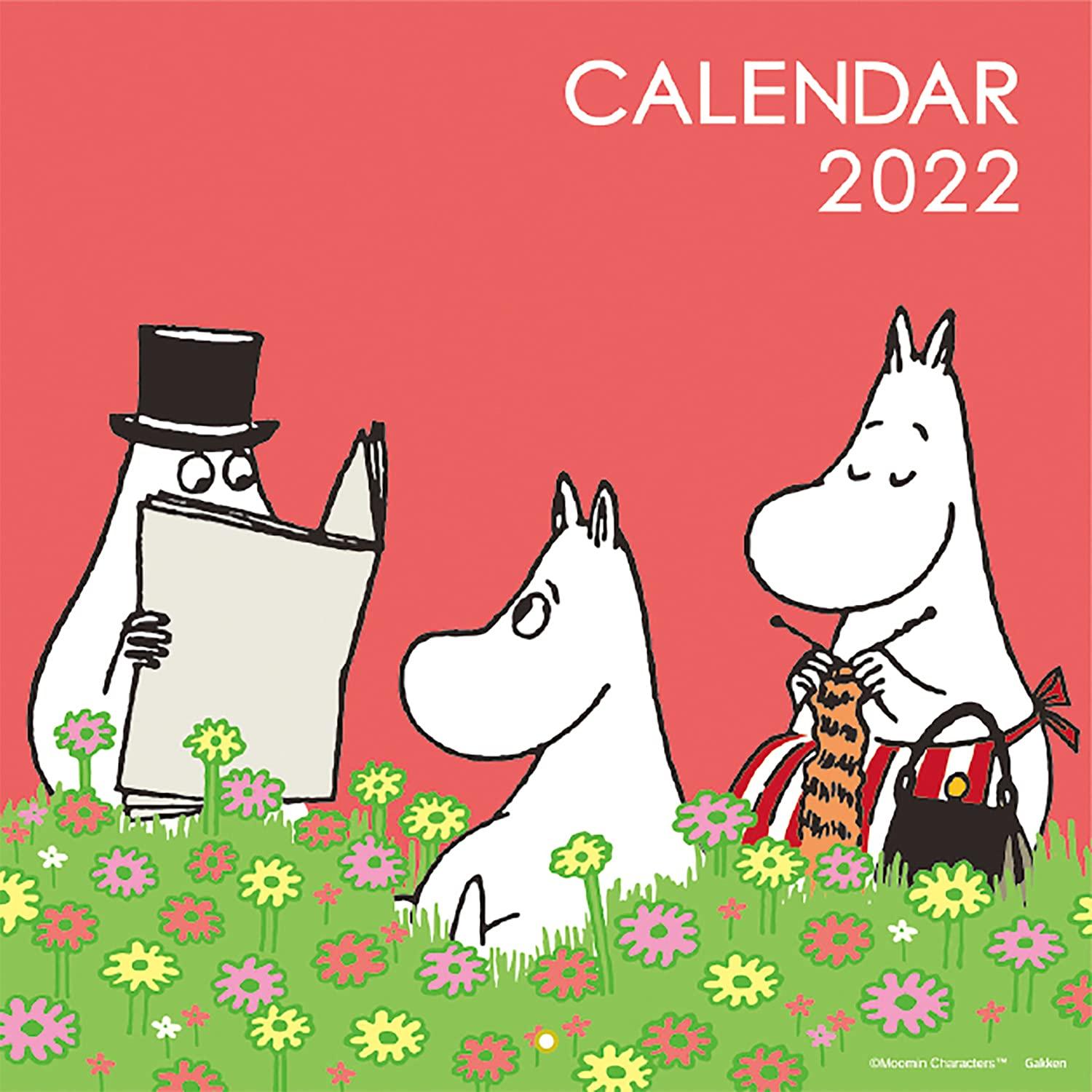 

Gakken Staful Moomin 2022 Настенный DM12005 Календарь, Квадратный,