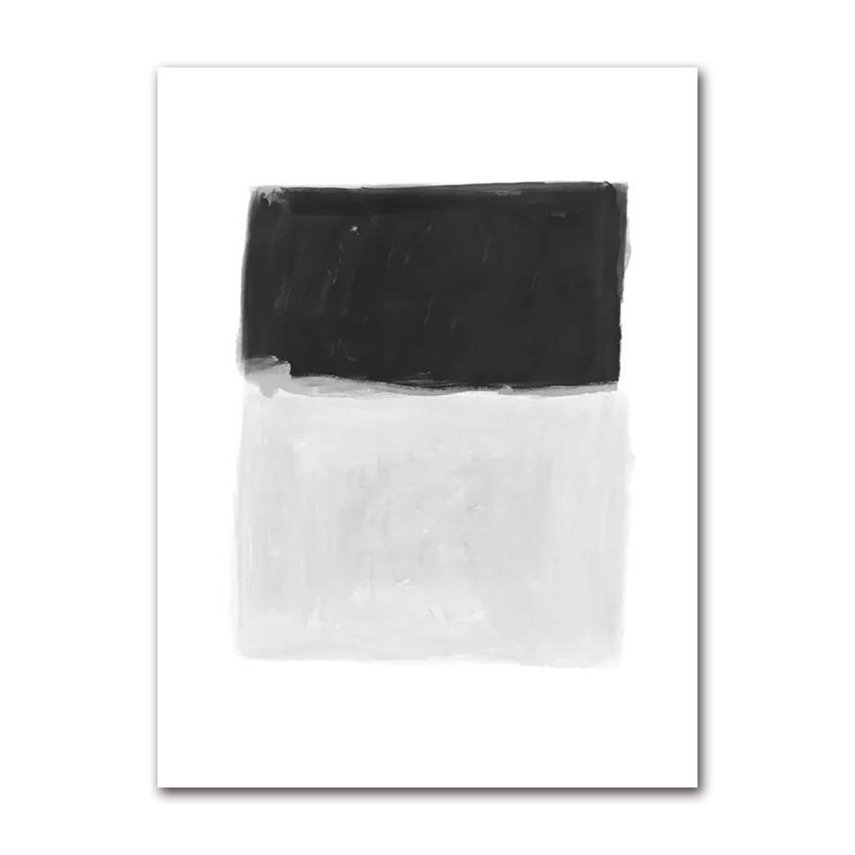 Scandinavian Minimalist Wall Art Black and White Abstract Woman Geometric Lines Poster Print Home Bedroom Living Room Decoration