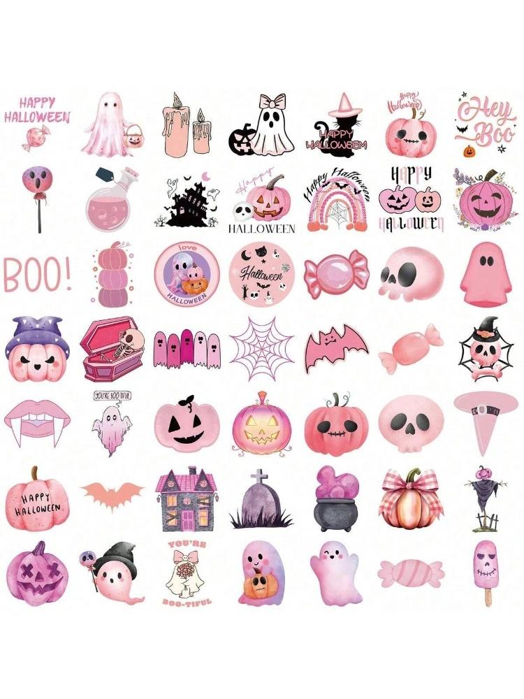 50 шт. Хэллоуин мультяшные наклейки DIY праздничные украшения Хэллоуин украшения наклейки ужасы M