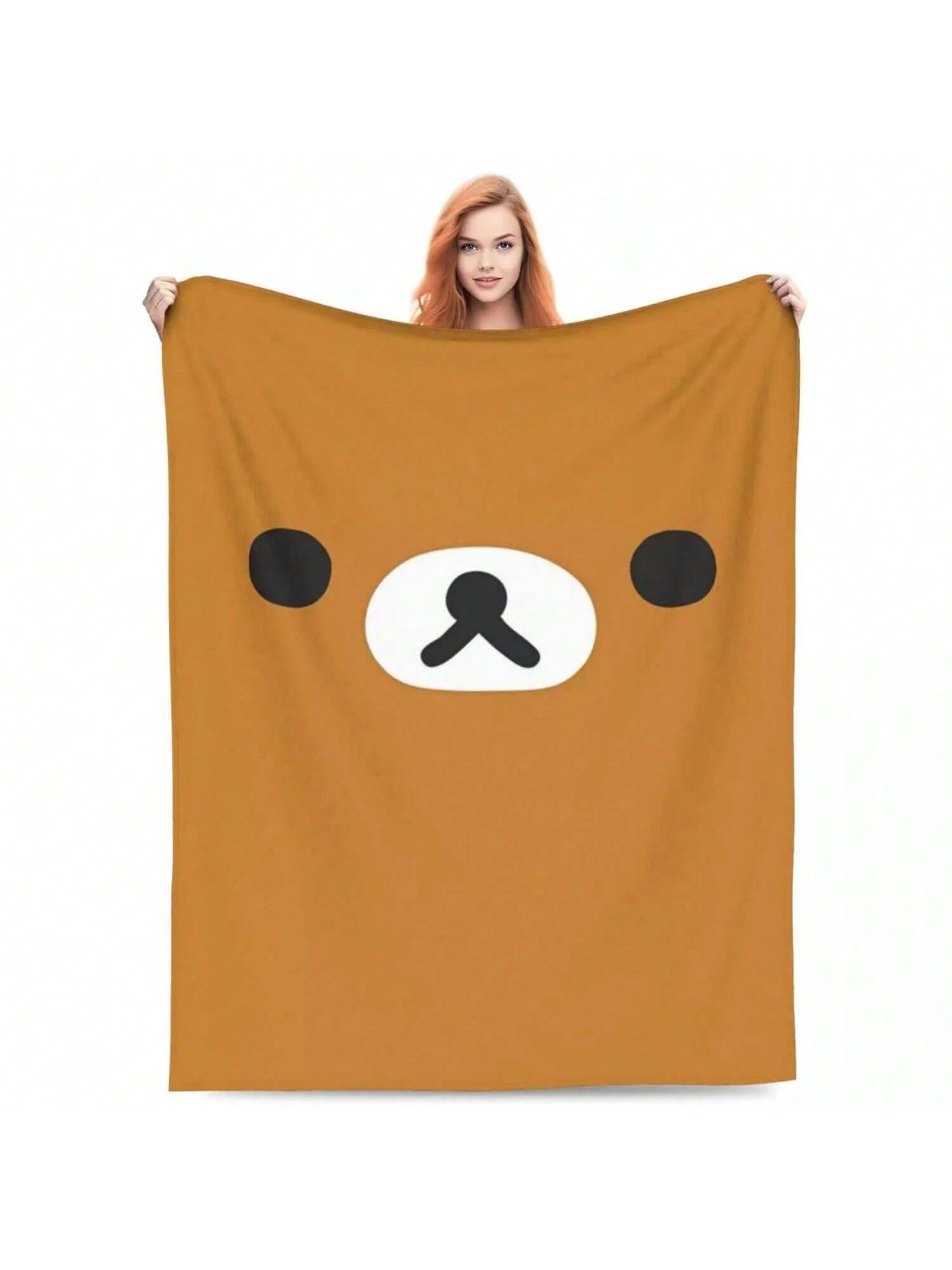 Плед Rilakkuma Декоративный плед для спальни Супермягкий Качественный дизайн Идея для подарка 75X95CM