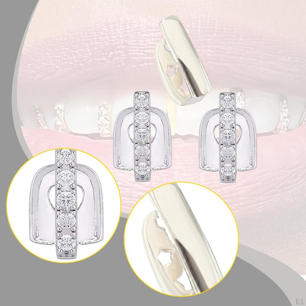 5x Grills for Your Teeth Gifts Men Women Halloween Tooth Cap Gap Grillz