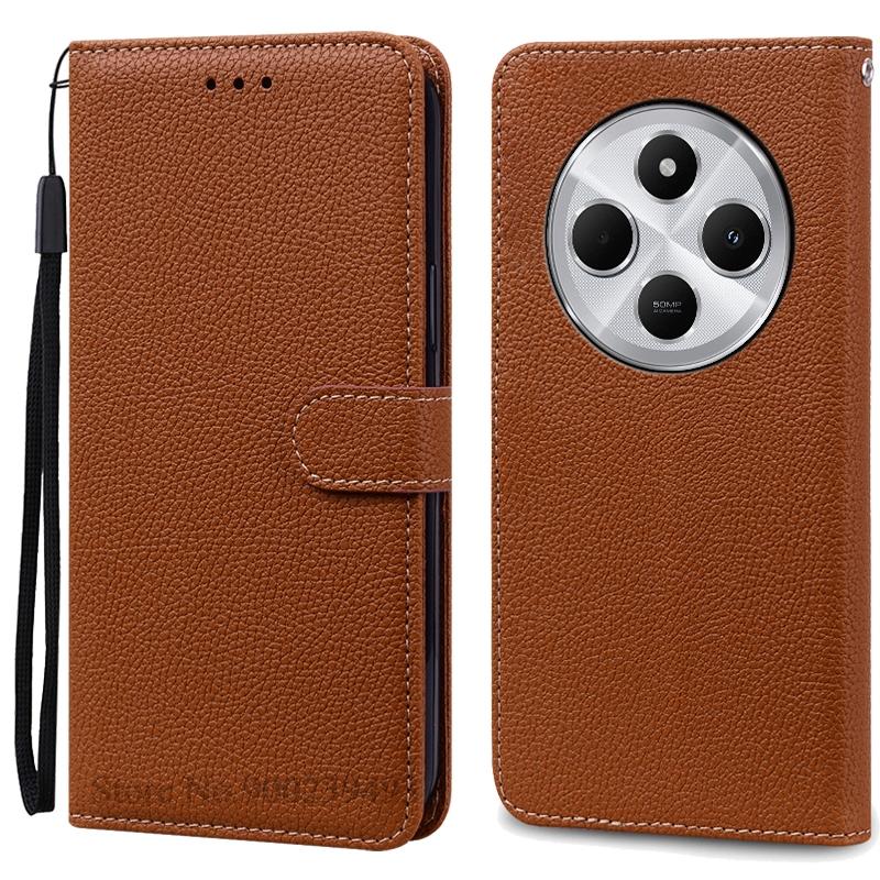 For Poco C75 Case Luxury Leather Flip Wallet Case For Poco C75 Case Xiaomi Poco C75 C 75 Case Silicone Book Cover Coque Fundas
